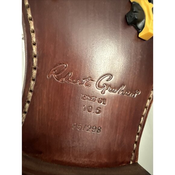 Robert Graham Golf Shoes Sport Sz 10.5 M Limited Edition‎ Leather Oxford Studded main image 7